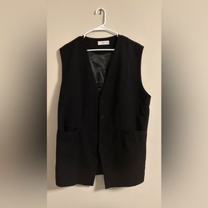 MNG by Mango long black vest